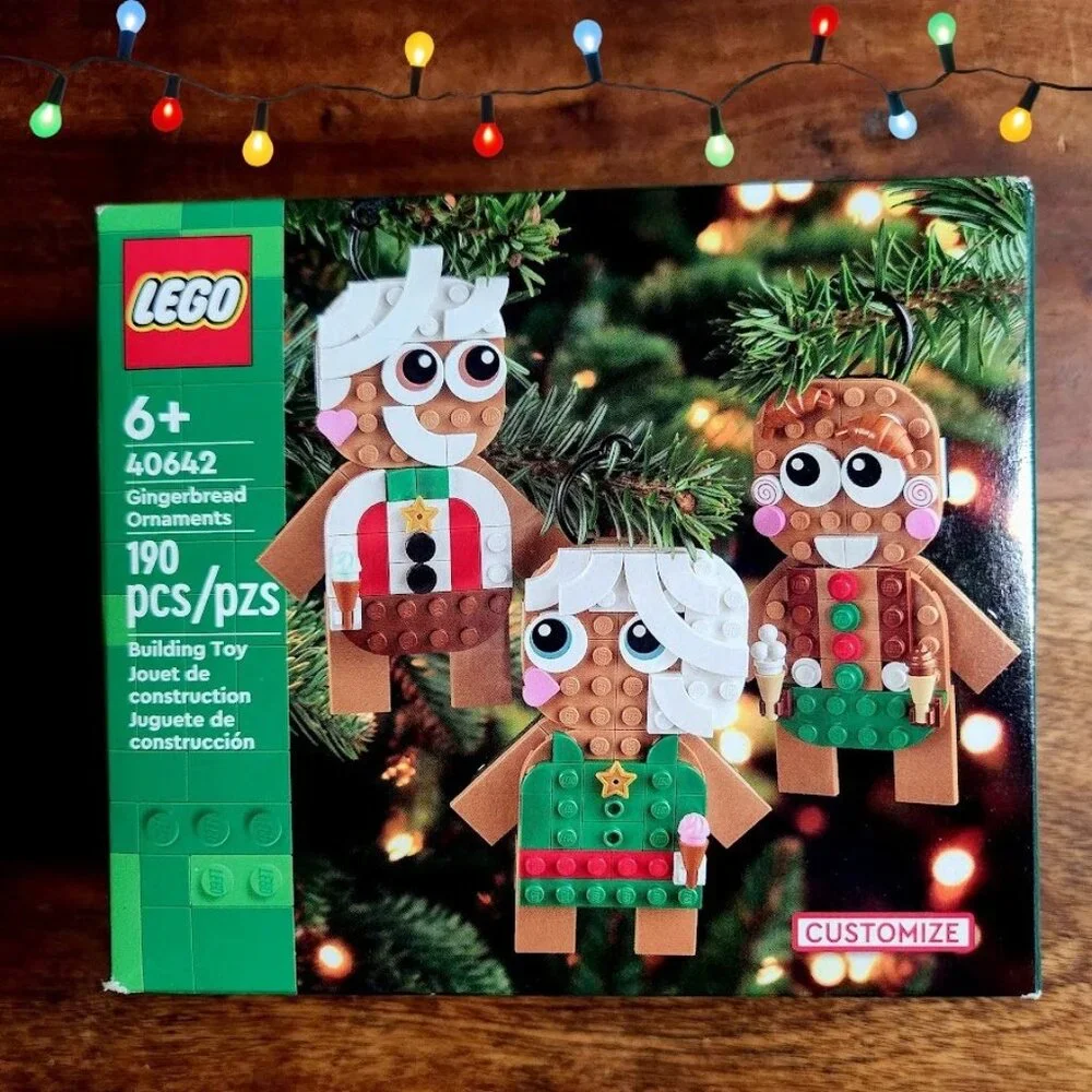 NEW Lego Gingerbread Ornaments Christmas Tree Decor Building Set 40642 Gift